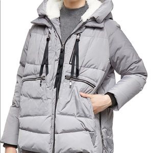 Orolay Women's Thickened Down Jacket Gray YRF092 Size Medium